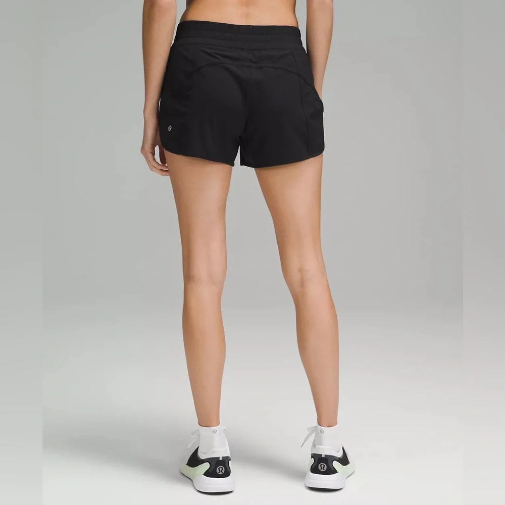 Lululemon Black Low-Rise Tracker Shorts - Picture 3 of 11
